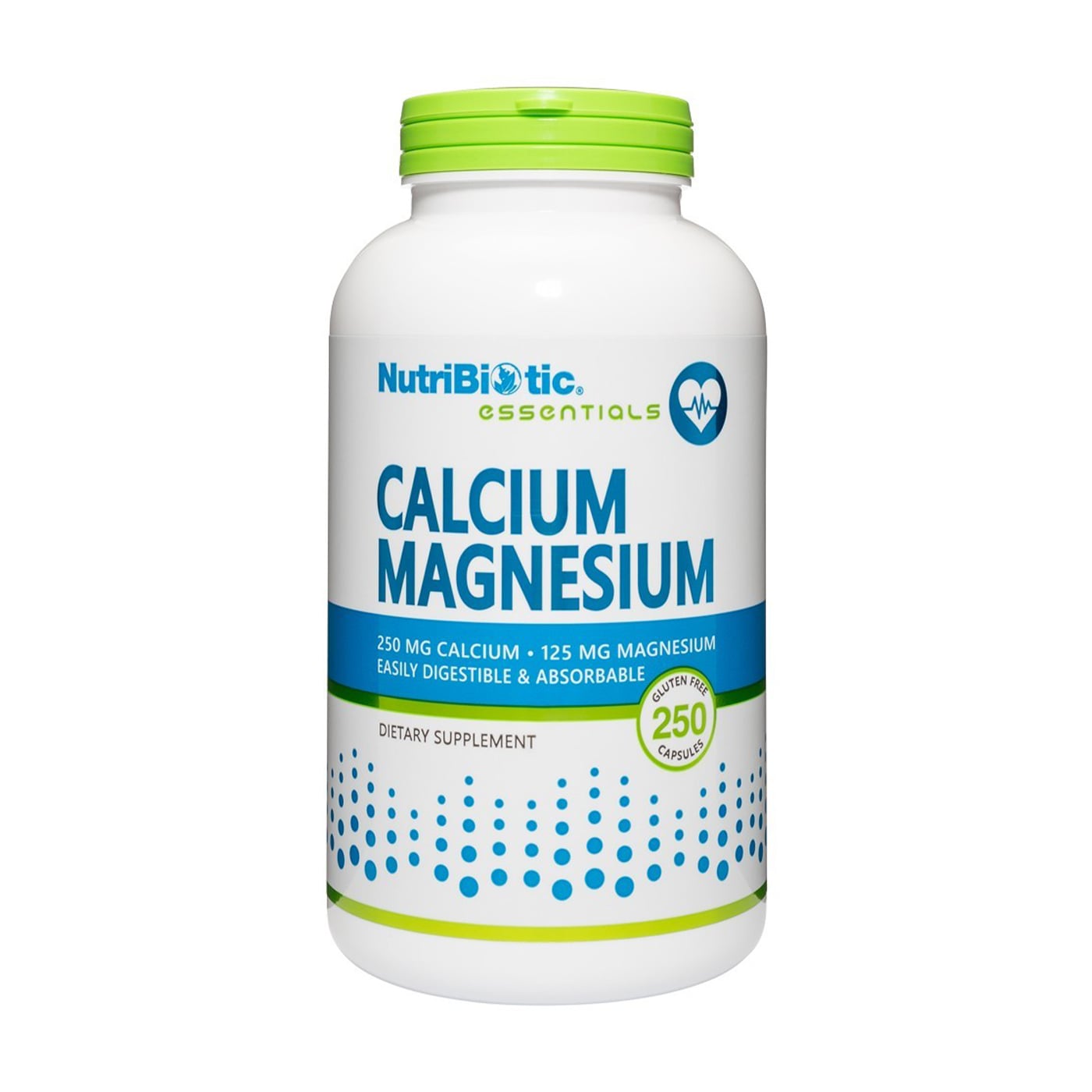 Кальцій та магній NutriBiotic Essentials Calcium Magnesium, 250 капсул